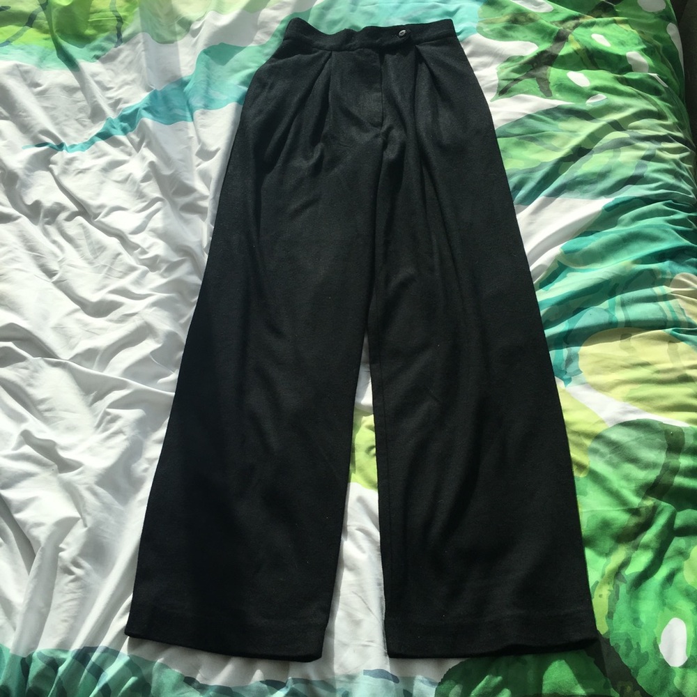 Vintage wool wide leg pants